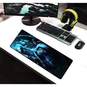 Alkese Subzero Desenli Dikişli Kaydırmaz Tabanlı 70x30 cm Renkli Oyuncu Mouse Pad