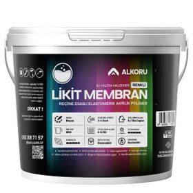 Alkoru Beyaz Likit Membran Renkli Reçine Esaslı 5 kg Sıvı Su Yalıtım Malzemesi