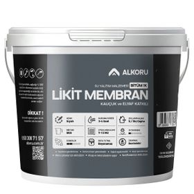 Alkoru Bitüm 1K Likit Membran Kauçuk ve Elyaf Katkılı 5 kg Sıvı Su Yalıtım Malzemesi