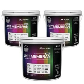 Alkoru Gri Likit Membran Renkli Reçine Esaslı 3x13 kg Sıvı Su Yalıtım Malzemesi