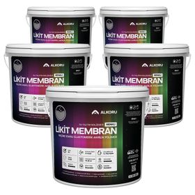Alkoru Gri Likit Membran Renkli Reçine Esaslı 5x13 kg Sıvı Su Yalıtım Malzemesi