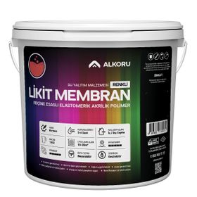 Alkoru Kırmızı Likit Membran Renkli Reçine Esaslı 13 kg Sıvı Su Yalıtım Malzemesi
