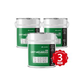 Alkoru Lite Likit Membran Kauçuk ve Elyaf Katkılı 3x15 kg Sıvı Su Yalıtım Malzemesi