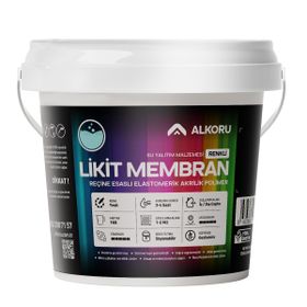 Alkoru Yeşil Likit Membran Renkli Reçine Esaslı 1 kg Sıvı Su Yalıtım Malzemesi
