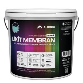 Alkoru Yeşil Likit Membran Renkli Reçine Esaslı 13 kg Sıvı Su Yalıtım Malzemesi