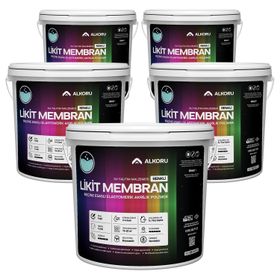 Alkoru Yeşil Likit Membran Renkli Reçine Esaslı 5x13 kg Sıvı Su Yalıtım Malzemesi