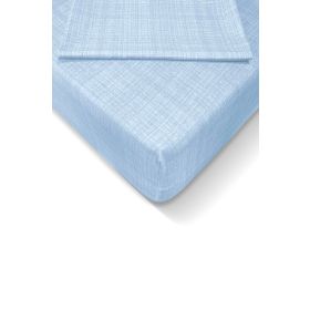 Alla Turca 100x200 cm Açık Mavi Ranforce Lastikli Çarşaf Seti