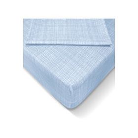 Alla Turca 100x200 cm Açık Mavi Ranforce Lastikli Çarşaf Seti
