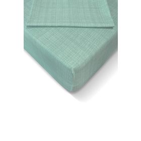 Alla Turca 100x200 cm Mint Ranforce Lastikli Çarşaf Seti