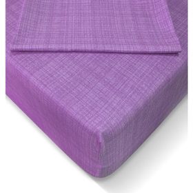 Alla Turca 100x200 cm Mor Ranforce Lastikli Çarşaf Seti
