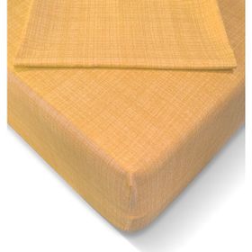 Alla Turca 100x200 cm Sarı Ranforce Lastikli Çarşaf Seti