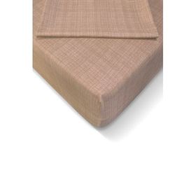 Alla Turca 100x200 cm Sütlü Kahve Ranforce Lastikli Çarşaf Seti