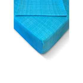 Alla Turca 100x200 cm Turkuaz Ranforce Lastikli Çarşaf Seti