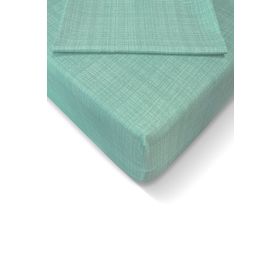 Alla Turca 120x200 cm Mint Ranforce Lastikli Çarşaf Seti