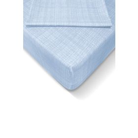 Alla Turca 160x200 cm Açık Mavi Ranforce Lastikli Çarşaf Seti