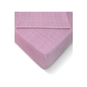 Alla Turca 160x200 cm Pembe Ranforce Lastikli Çarşaf Seti
