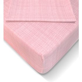 Alla Turca 160x200 cm Toz Pembe Ranforce Lastikli Çarşaf Seti
