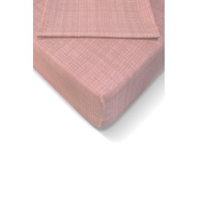 Alla Turca 180x200 cm Pudra Ranforce Lastikli Çarşaf Seti