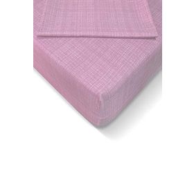Alla Turca AT7607 120x200 CM Pembe Ranforce Lastikli Çarşaf Seti