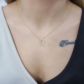 Allah Yazılı 18K Altın Kaplama Kolye