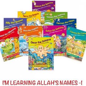 Allahın İsimlerini Öğreniyorum 1 - Set (İngilizce - 10 Kitap)