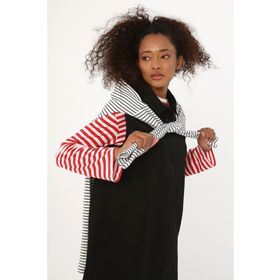 Allday BDX51084K Siyah Kolsuz Basic Gömlek Tunik