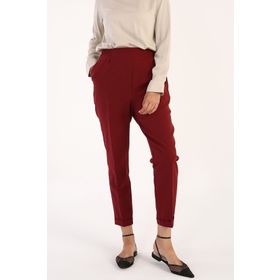 Allday Bordo Cepli Beli Lastikli Pantolon