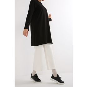 Allday BÖX52049AL9 Bej Büyük Beden Süprem Basic Kadın Sweat Tunik