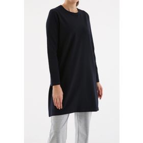 Allday BÖX52049AL9 Bej Büyük Beden Süprem Basic Kadın Sweat Tunik