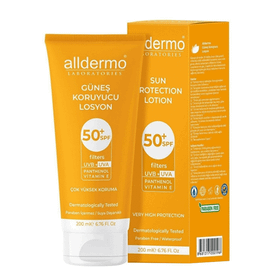 Alldermo 200 ml Spf50+ Güneş Losyonu