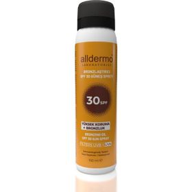 Alldermo Bronzlaştırıcı SPF30 150 ml Güneş Spreyi