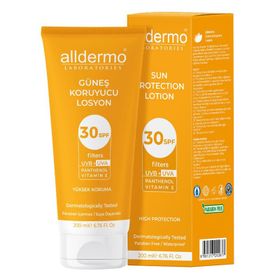 Alldermo Güneş Koruyucu Losyon SPF30 + 200 ml