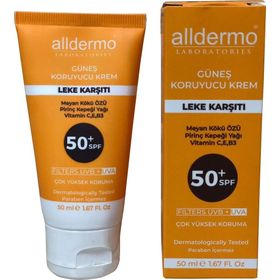 Alldermo Leke Karşıtı Dark Spot Güneş Koruyucu Krem SPF50 + 50 ml