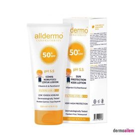 Alldermo Panthenol Çocuklar İçin Güneş Koruyucu Losyon SPF50 + 200 ml