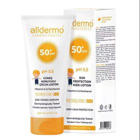 Alldermo SPF 50+ Faktör Çocuk Güneş Koruyucu Losyon 200 ml