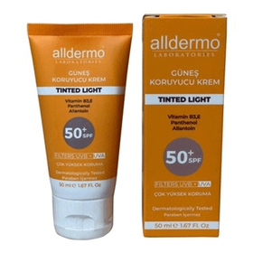 Alldermo Spf 50 Tinted Light 50 ml Güneş Kremi