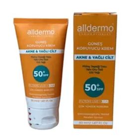 Alldermo SPF50+ 50 ml Akne Karşıtı ve Yağlı Ciltler Koruyucu Güneş Kremi