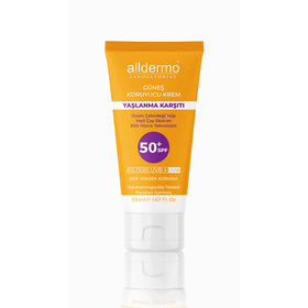 Alldermo Yaşlanma Karşıtı Anti-Aging Güneş Koruyucu Krem SPF50+ 50 ml
