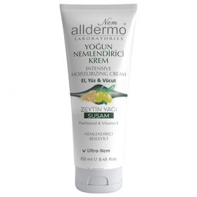 Alldermo Zeytinyağı 250 ml Susam Tüp Nemlendirici El Kremi