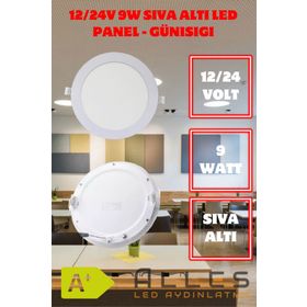 Alles 12/24 V 9 W Günışığı Sıva Altı Led Panel Aydınlatma