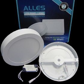 Alles 18 W Beyaz Sıva Üstü Yuvarlak Led Panel Aydınlatma