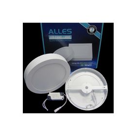 Alles 18 W Beyaz Sıva Üstü Yuvarlak Led Panel Aydınlatma
