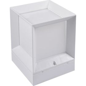 Alles 22.5 x 22.5 x 28 cm Beyaz Kasa Set Üstü Küp Bahçe Armatürü Dış Mekan Aplik