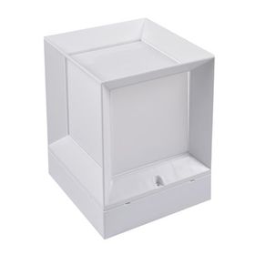 Alles 22.5 x 22.5 x 28 cm Beyaz Kasa Set Üstü Küp Bahçe Armatürü Dış Mekan Aplik