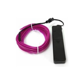 Alles 3 mm 3 mt Fitilsiz Mor İp Neon Led Aydınlatma