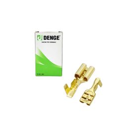 Allestock 4.8 mm 500'lü Kablo Ucu Dişi Terminal Sarı Kablo