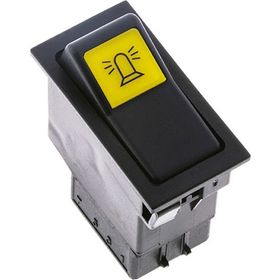 Allestock Ampullü 12V Universal Döner Uyarı Işığı Tepe Lamba Düğmesi Anahtarı 2 Pin Rocker Switch