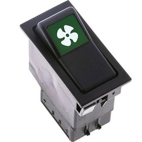 Allestock Ampullü 12V Universal Fan Düğmesi Anahtarı 6 Pin Rocker Switch