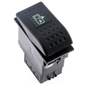 Allestock Ampullü 12V Universal Kapı Açma 2 Düğmesi Anahtarı 6 Pin Rocker Switch Buton
