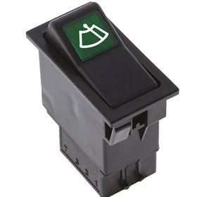 Allestock Ampullü 12V Universal Silecek Düğmesi Anahtarı 2 Pin Rocker Switch